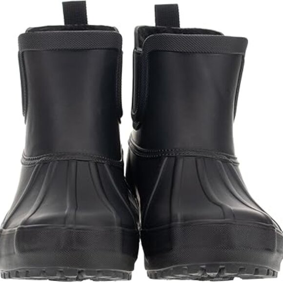 Chooka Women's Waterproof Duck Chelsea Rain Boots Size 10 BlackPlush Lining NEW - Picture 5 of 16